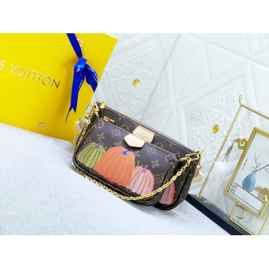 M44823ヴィトン バッグLV x YK Multi Pochette Accessoiresサイズ：24x13.5x4cm