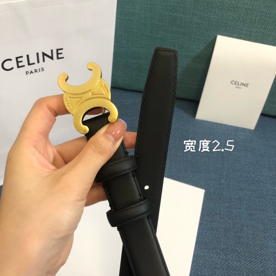 25mmセリーヌ 本革ベルト レディース celine-belt-006