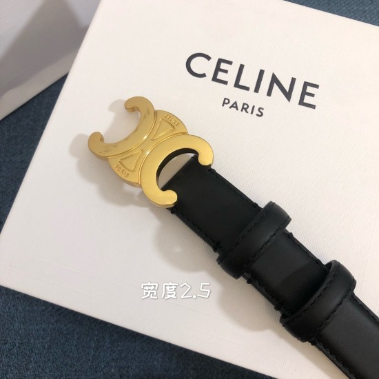 25mmセリーヌ 本革ベルト レディース celine-belt-006