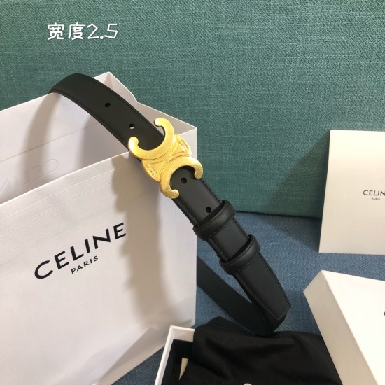 25mmセリーヌ 本革ベルト レディース celine-belt-006