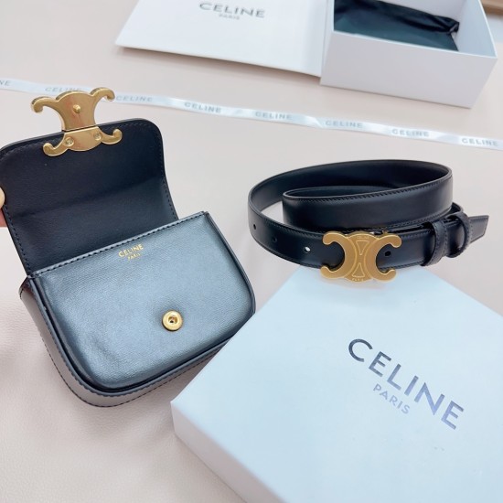 25mmセリーヌ 本革ベルト レディースceline-belt-009