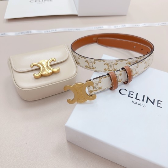 25mmセリーヌ 本革ベルト レディースceline-belt-010