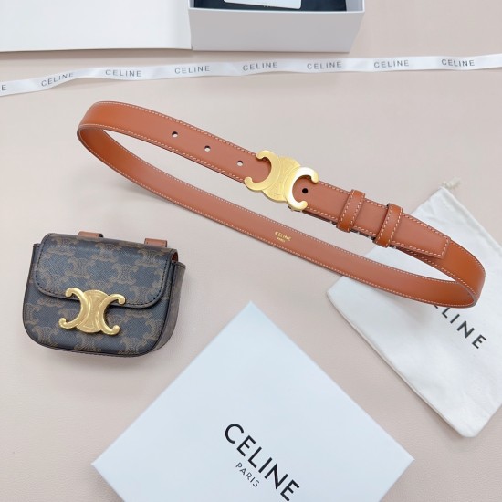 25mmセリーヌ 本革ベルト レディースceline-belt-012