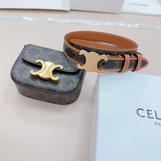 25mmセリーヌ 本革ベルト レディースceline-belt-013