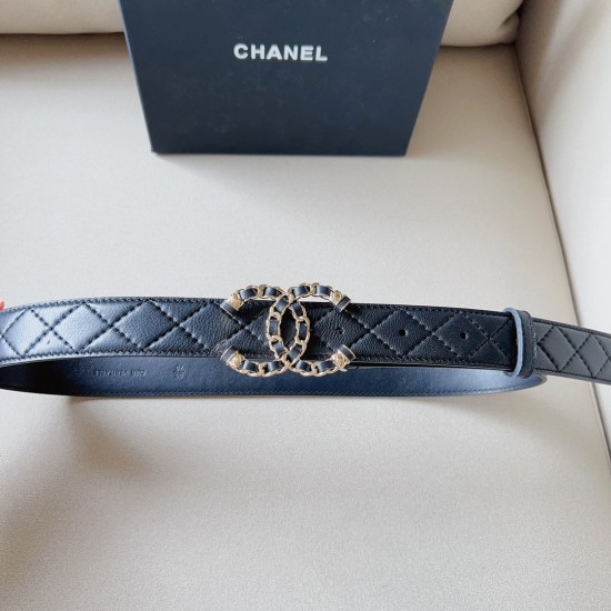 30mmシャネル本革ベルト レディースbelt-chanel-lady050