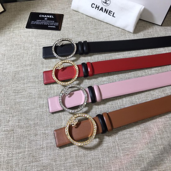 30mmシャネル本革ベルト レディースbelt-chanel-lady053