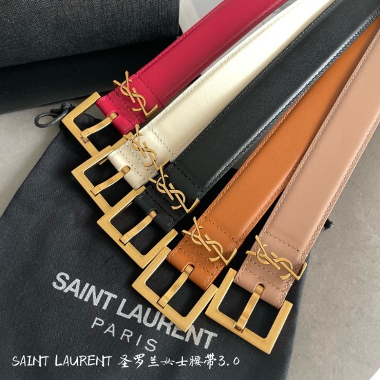 イヴサンローラン本革ベルトレディースbelt-ysl-lady004