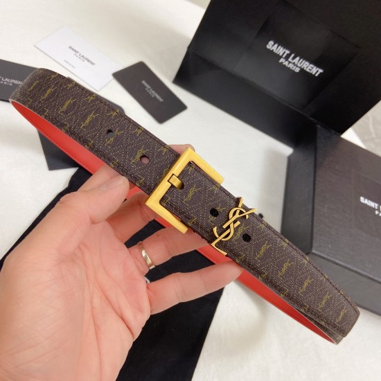 イヴサンローラン本革ベルトレディースbelt-ysl-lady040