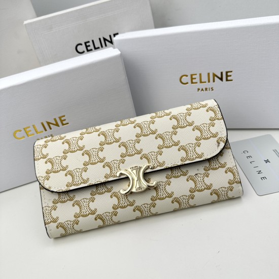 セリーヌ 財布 レディース CELINE ラウンドファスナー長財布 サイズ：19x10.5x3.5cm