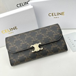 セリーヌ 財布 レディース CELINE ラウンドファスナー長財布 サイズ：19x10.5x3.5cm