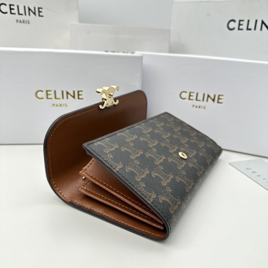 セリーヌ 財布 レディース CELINE ラウンドファスナー長財布 サイズ：19x10.5x3.5cm