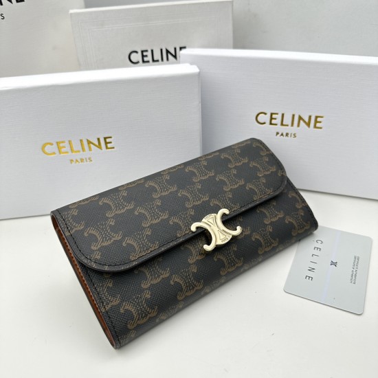 セリーヌ 財布 レディース CELINE ラウンドファスナー長財布 サイズ：19x10.5x3.5cm