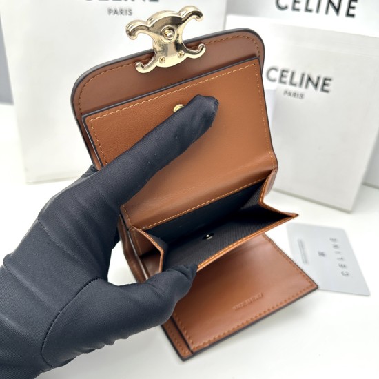 セリーヌ 財布 レディース CELINE ラウンドファスナー長財布 サイズ：11x10x5cm