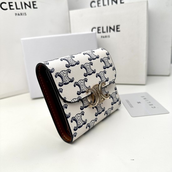 セリーヌ 財布 レディース CELINE ラウンドファスナー長財布 サイズ：11x10x5cm