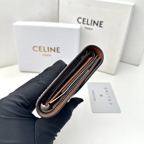 セリーヌ 財布 レディース CELINE ラウンドファスナー長財布 サイズ：11x10x5cm