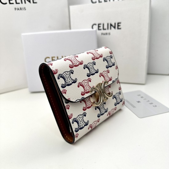 セリーヌ 財布 レディース CELINE ラウンドファスナー長財布 サイズ：11x10x5cm