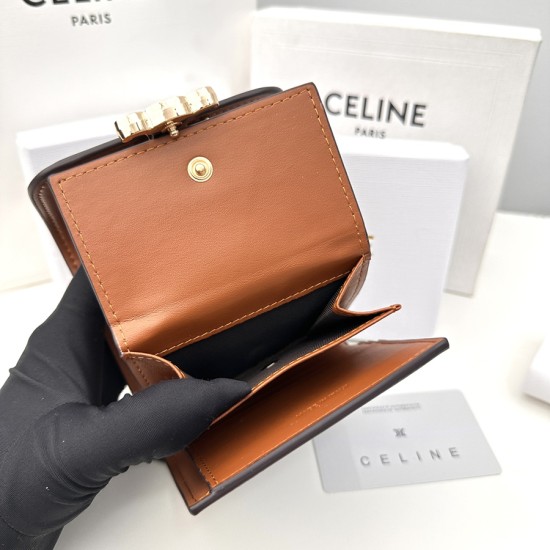 セリーヌ 財布 レディース CELINE ラウンドファスナー長財布 サイズ：11x10x5cm