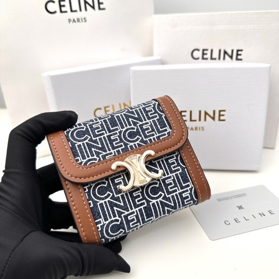 セリーヌ 財布 レディース CELINE ラウンドファスナー長財布 サイズ：11x10x5cm