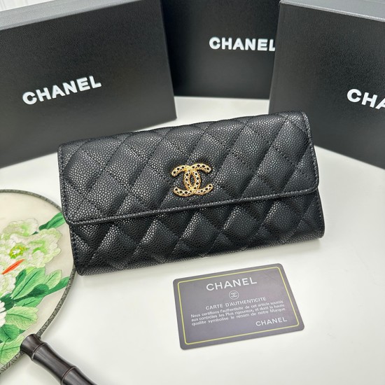 50087#Chanelシャネル 財布 サイズ：19x10cm