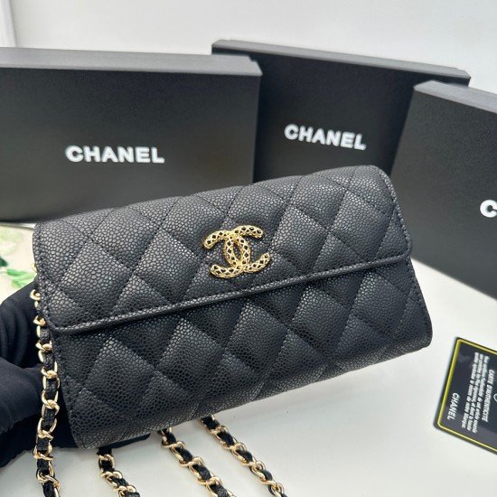 50088#Chanelシャネル 財布 サイズ：18x10.5x3.6cm