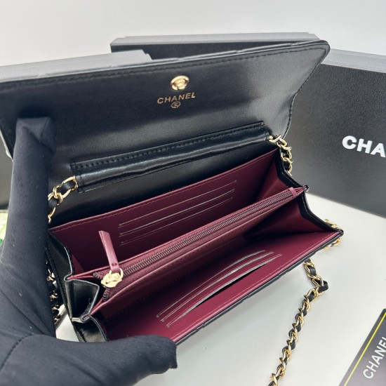 50089#Chanelシャネル 財布 サイズ：18x10.5x3.7cm