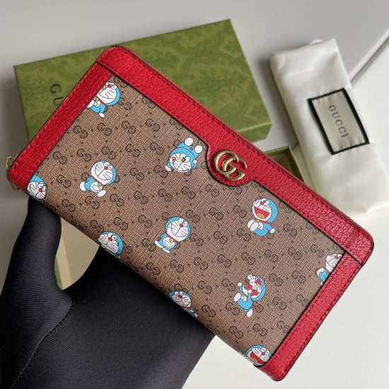 Doraemon x Gucciグッチ財布サイズ：19x10x2cm