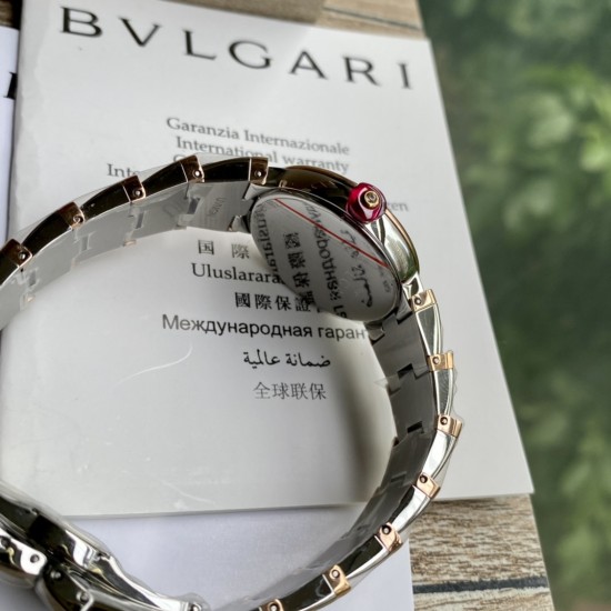 ブルガリ腕時計（BVLGARI）LVCEA シリーズ原装スイスムーブメント表壳ケース径28mm サファイア水晶ガラス精鋼時計ケース 18 Kローズゴールド