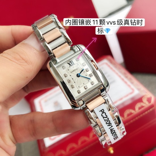 Cartier TANK ANGLAISE カルティアカルティアcal.057原装スイス 石英ムーブメント 30.2x22.7mm  7.19mm