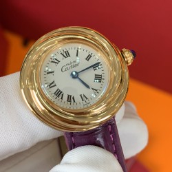 カルティアCartier  27MM サファイア水晶ガラス  T rinity