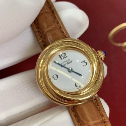 カルティアCartier  27MM サファイア水晶ガラス  T rinity