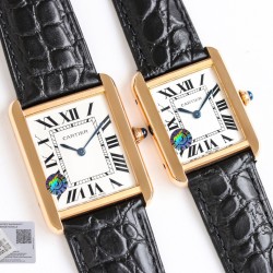 カルティアCartier W5200003/W5200005  TANK-SOLO 34.8mmX27.4mm/ 31mmX24.4mm カップルウォッチ