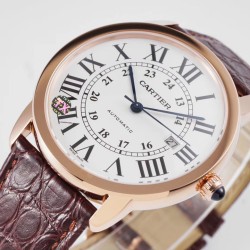 カルティアRONDE DE CARTIER 42mm 厚さ：8.6mm cla. 9015ムーブメントサファイア水晶ガラス