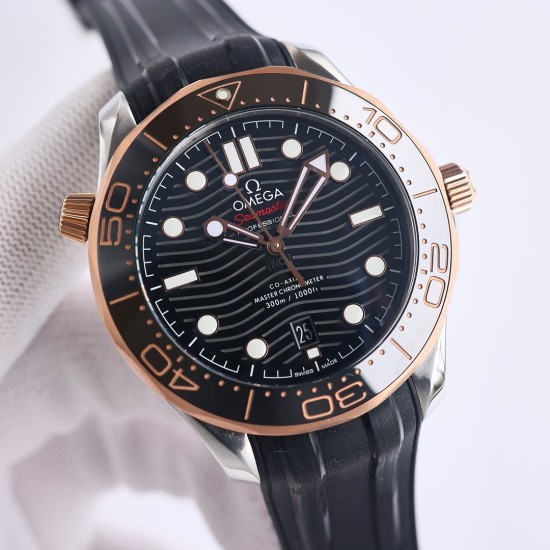 オメガ OMEGA 新オメガ海馬シリーズ300メートル 42mm精鋼時計ケース 18k 精鋼時計ケース