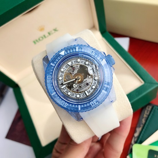 ロレックス ROLEX  耐摩耗天然輸入ゴムバンド サファイアの鏡面 